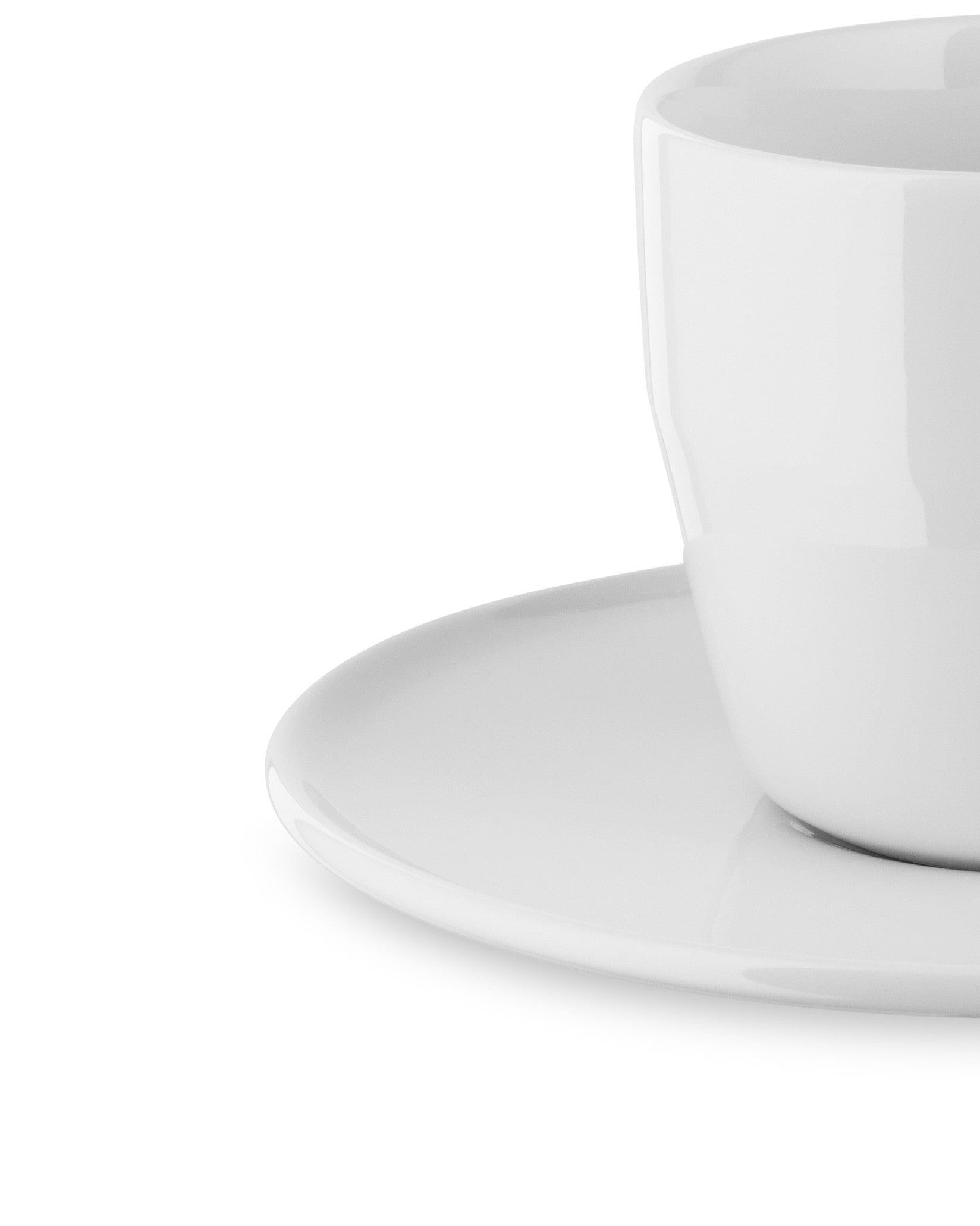 Alessi FM01SET E-LI-LI Set Di 2 Tazze Caffè Con Sottotazza In Bone China Bianco