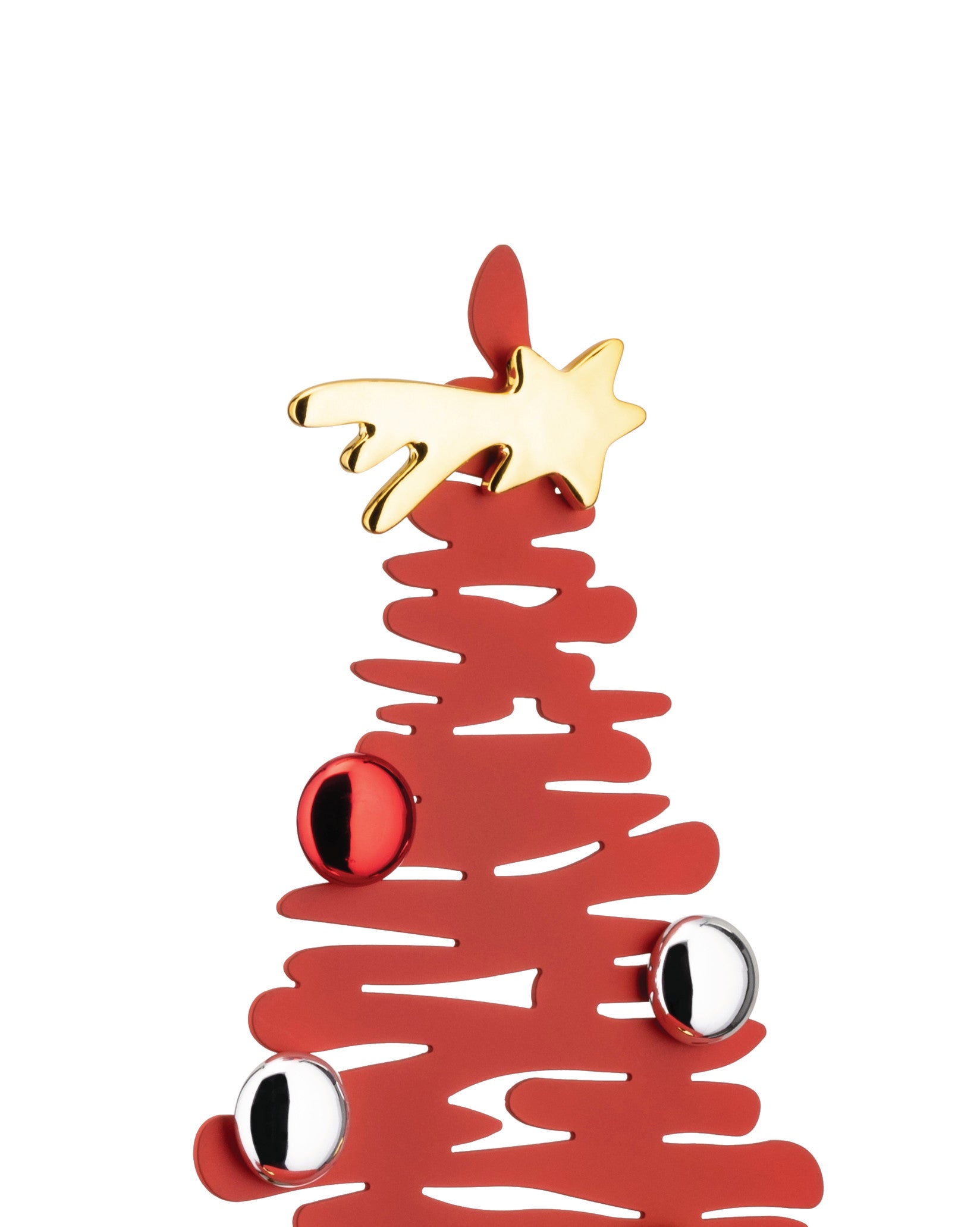 Alessi Bark クリスマスオーナメント レッド Bark for Christmas Christmas Ornament with magnets | Alessi