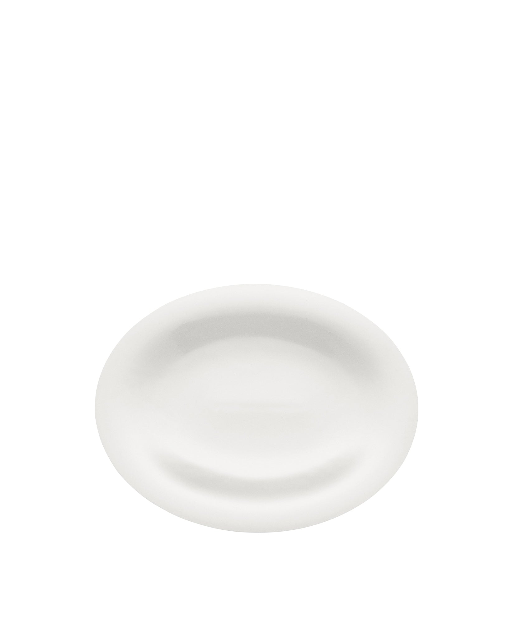 KU: Oval Serving Plate in White Porcelain | Alessi
