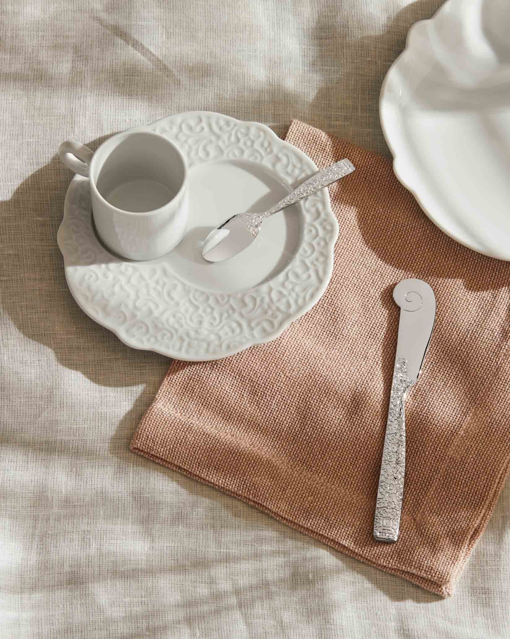 Dressed Mocha Coffee Spoon - 6 Pieces | Alessi