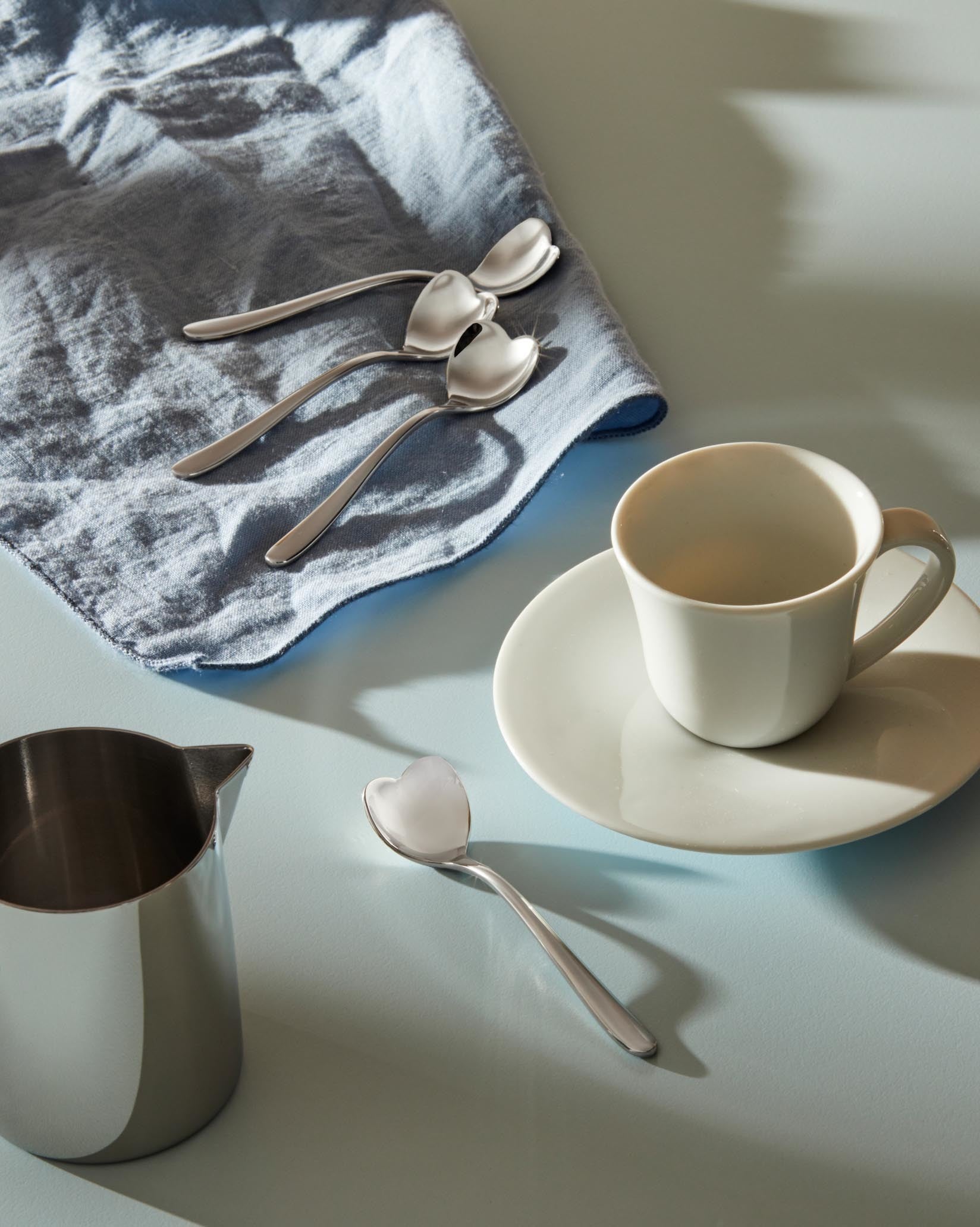 4 Cucchiaini Da Caffè In Acciaio Inox 18/10 | Cucchiaini Da Bistrot Ergonomici 12 Cm, Robusti E Lucenti, Ideali Per Espresso, Dessert O Ghiaccio