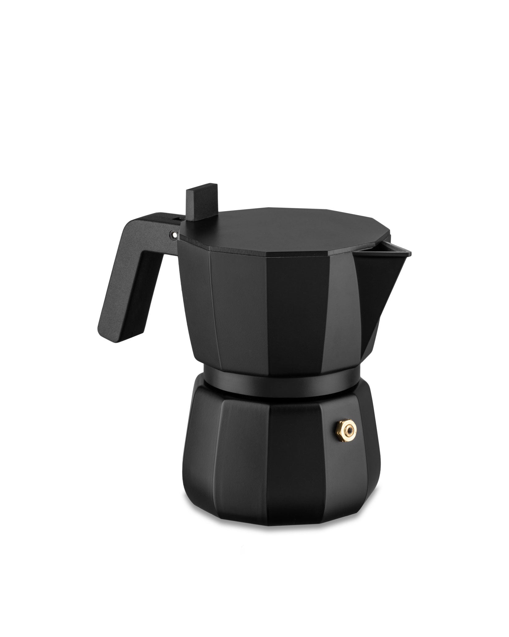 Alessi AAM33/6 - Cafetera Espresso de diseño, resina de aluminio y  termoplástica, 6 tazas, mango negro