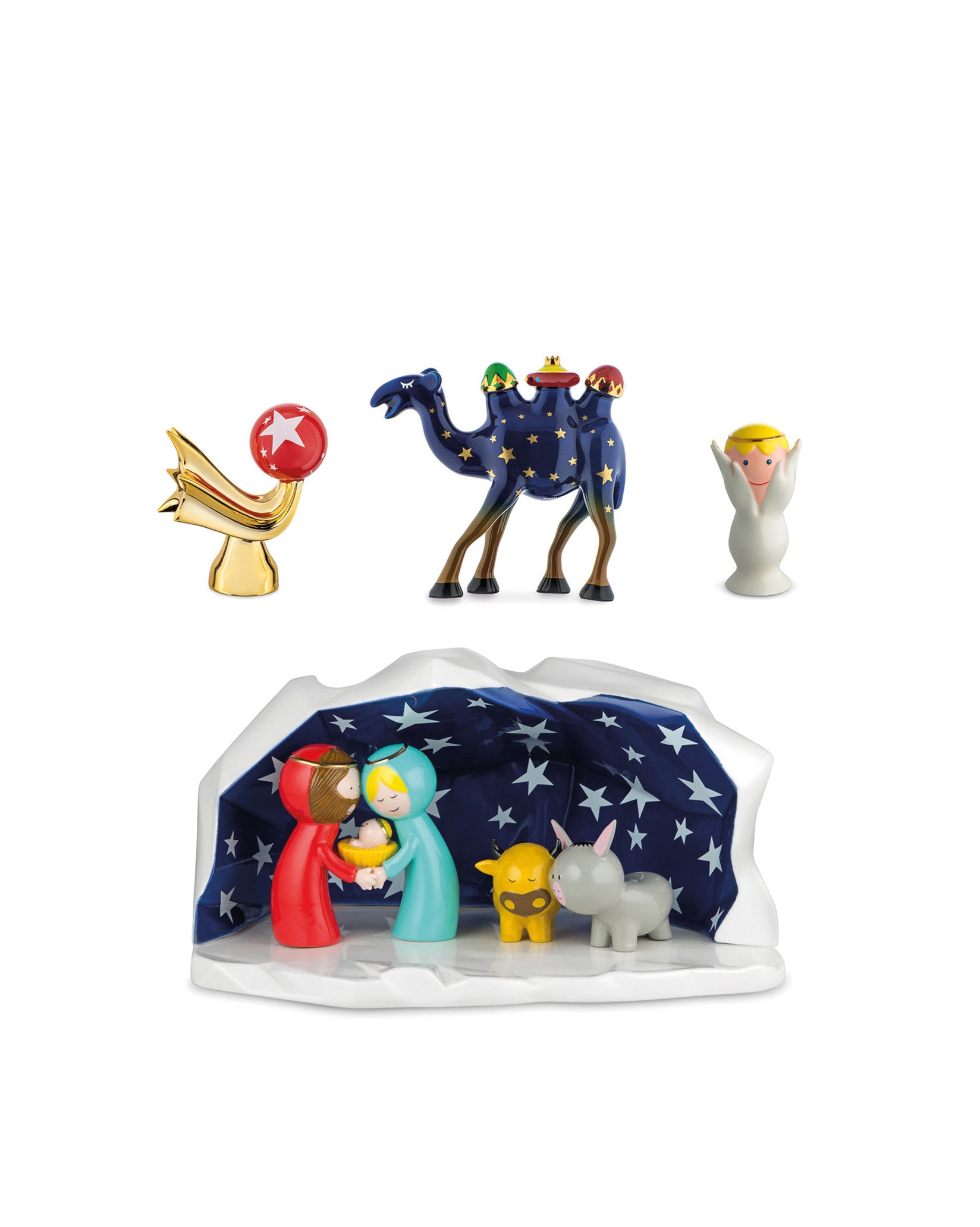 Happy Eternity Baby Default Title Krippe mit Set aus 3 Figuren Alessi