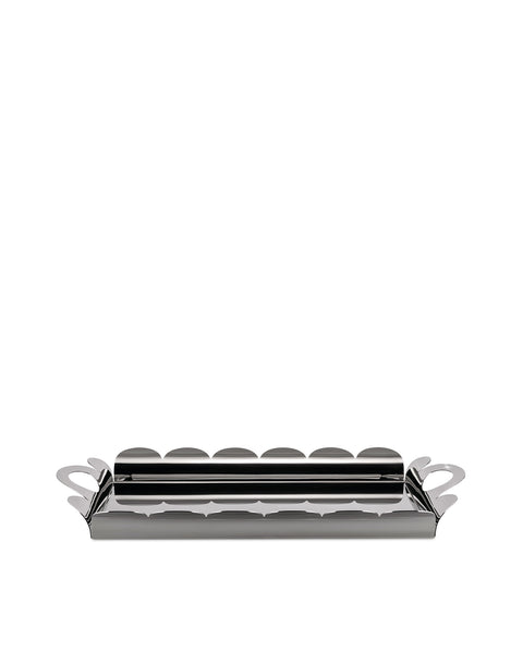 Alessi ステンレス トレイ Recinto Recinto: Rectangular tray with handles | Alessi