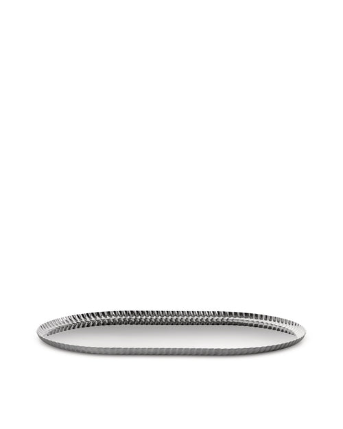 Pleats steel Vassoio Alessi