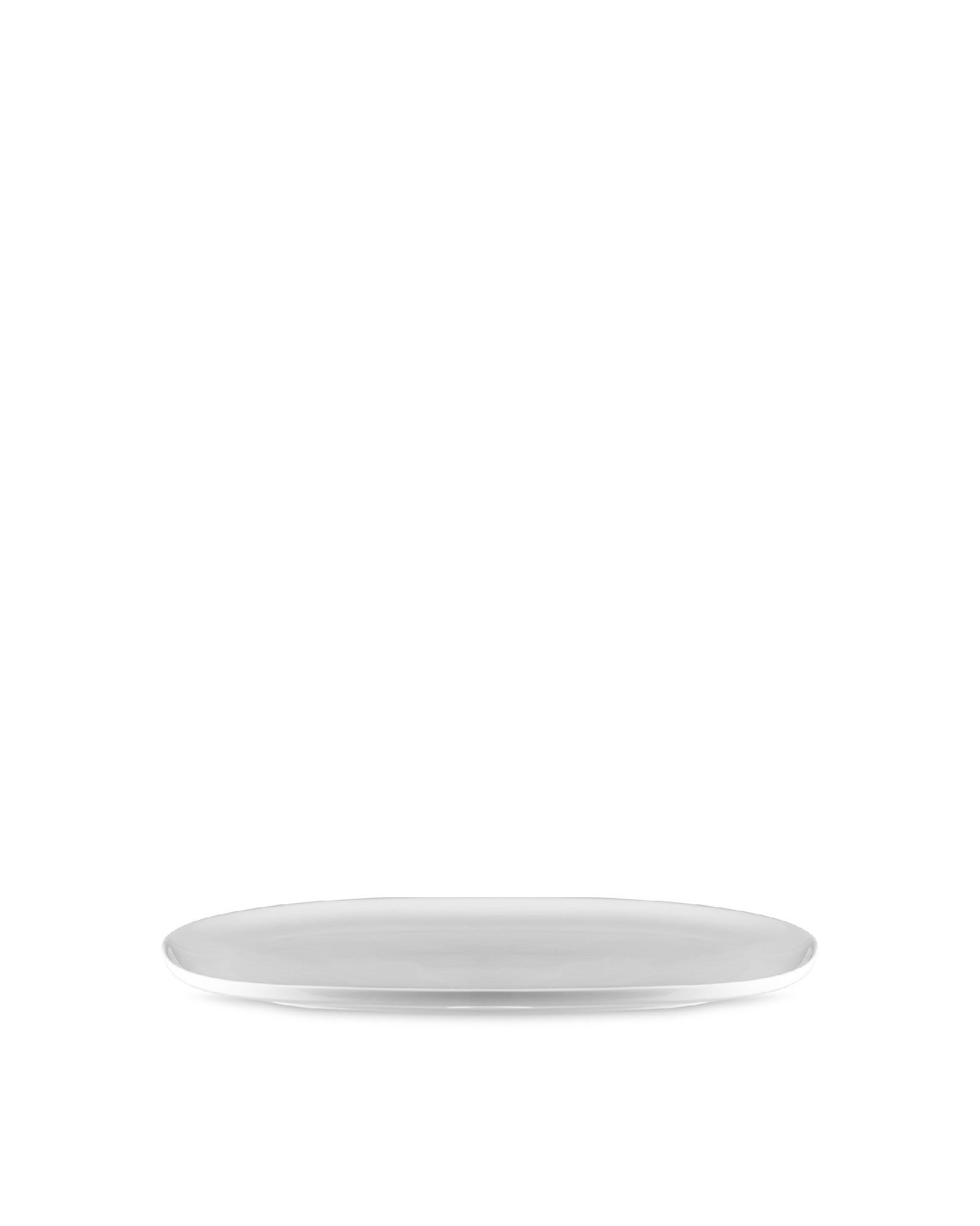 KU: Oval Serving Plate in White Porcelain | Alessi