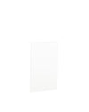 Clear rectangular panel spare part by Alessi on a white background.