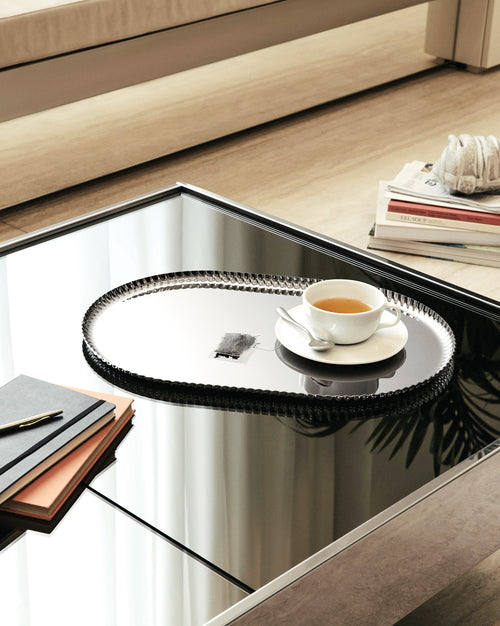 Pleats steel Vassoio Alessi 1