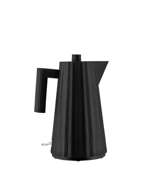 Plissé nero, cl 170 || 1.80 oz Bollitore elettrico. Spina inglese Alessi