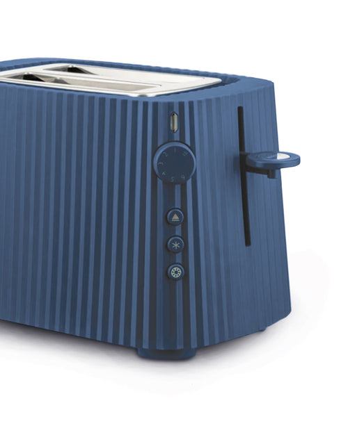 Alessi - Plissé Langer Doppelfach-Toaster mit Brötchenaufsatz Alessi - Plissé Langer Doppelfach-Toaster mit Brötchenaufsatz