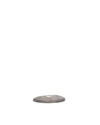 Spare part by Alessi, a circular silver mesh coffee filter with a small central metal stud.