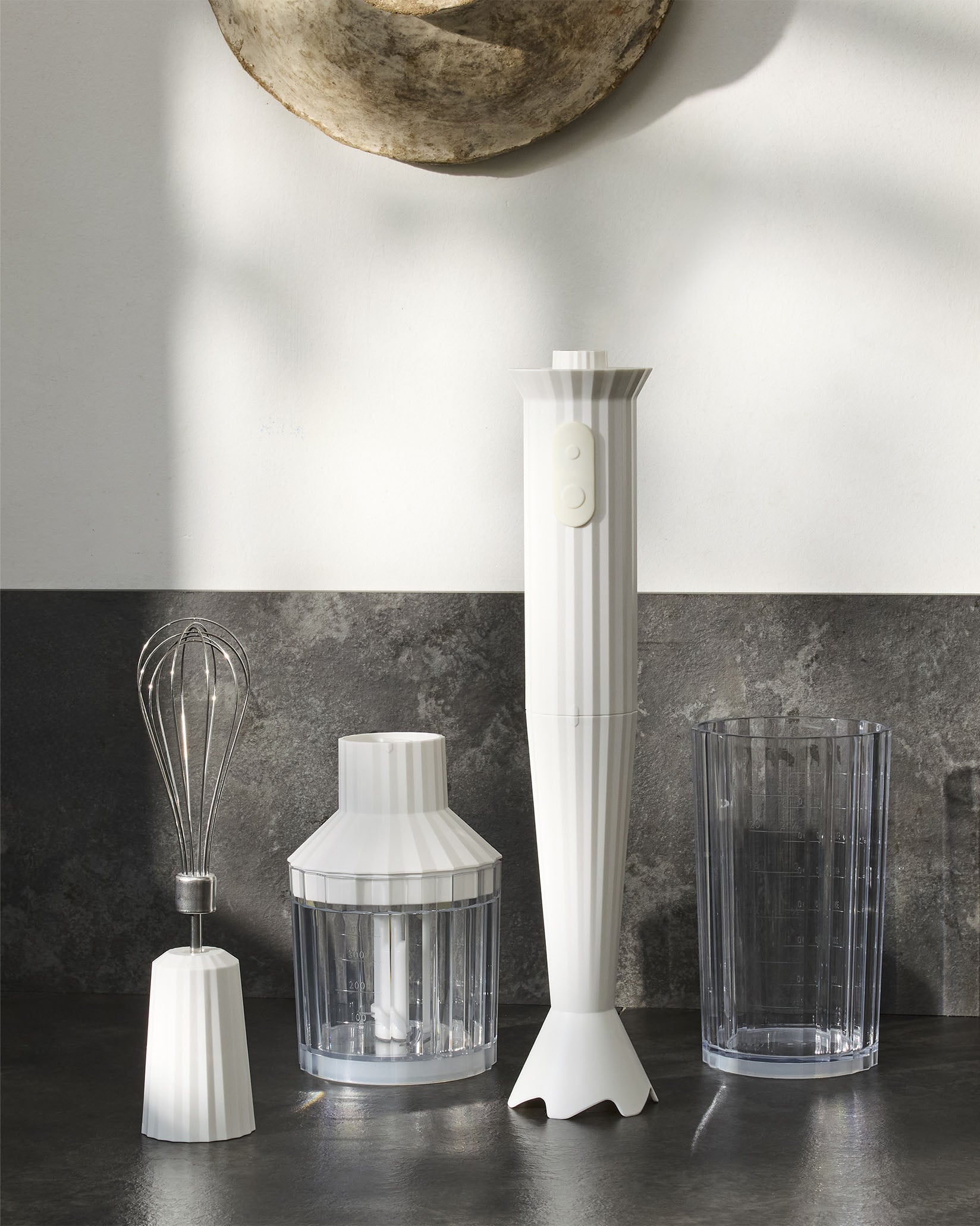 Plissé Hand Blender Set - European Plug By Michele De Lucchi