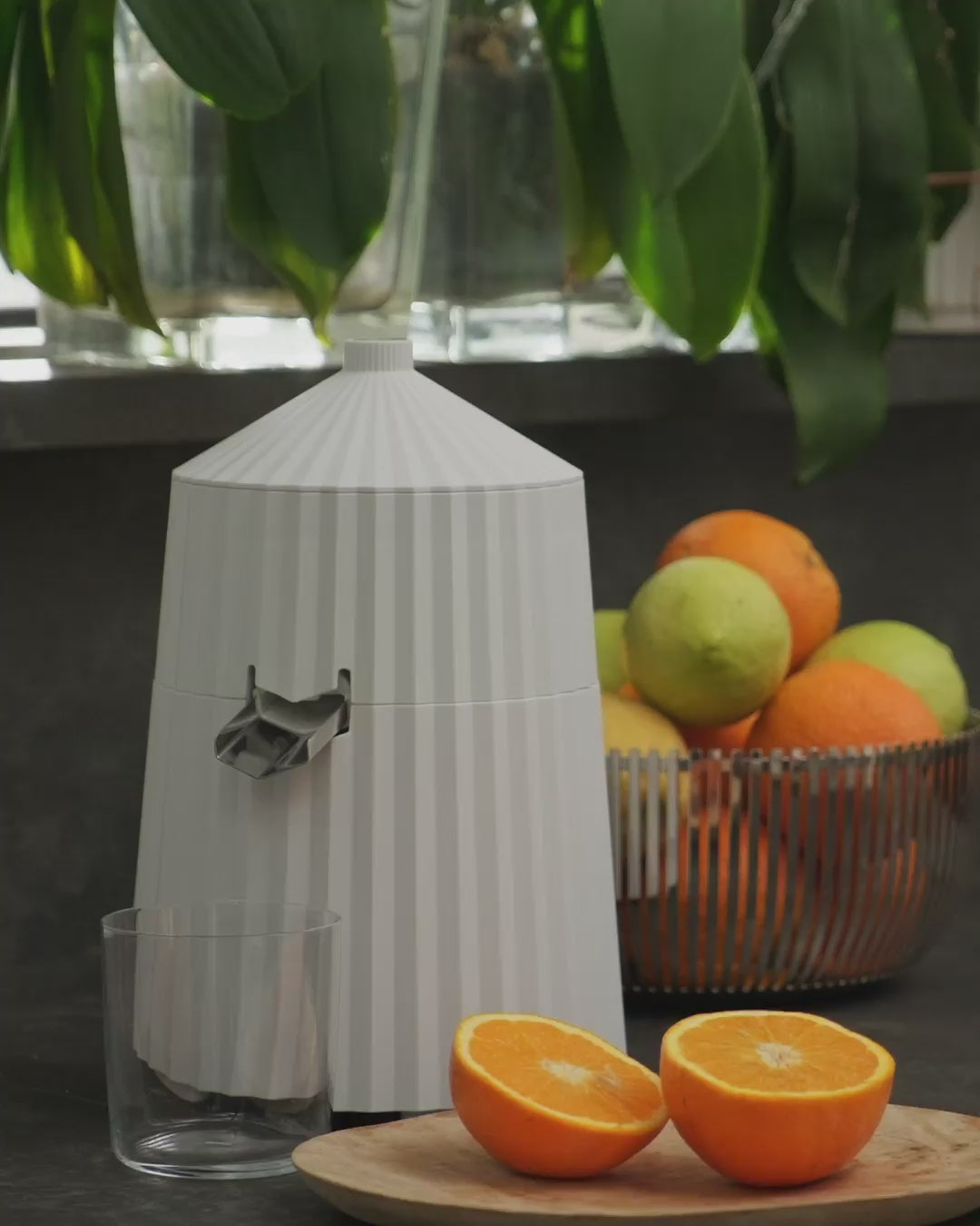 Plissé Electric Citrus-Squeezer - European Plug - By Michele De Lucchi