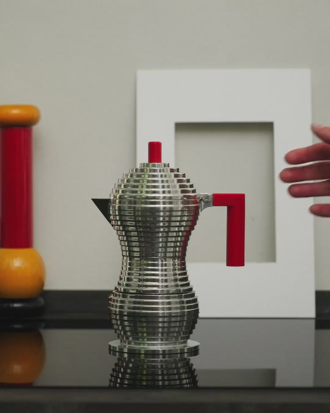 Pulcina Black Espresso Coffee Maker By Michele De Lucchi | Alessi