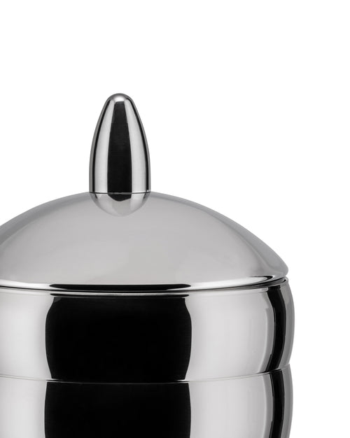 Alessi TW01 Honey Pot honingdispenser van kristalglas met deksel, roestvrij staal Alessi TW01 Honey Pot honingdispenser van kristalglas met deksel, roestvrij staal