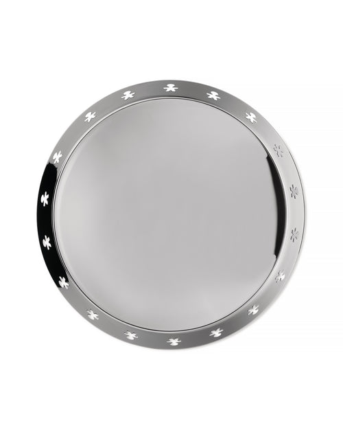 Vassoio Rotondo Alessi Extra Ordinary Texture Ø35cm - Acciaio Inox 18/10 Design Minimal - Foto 8