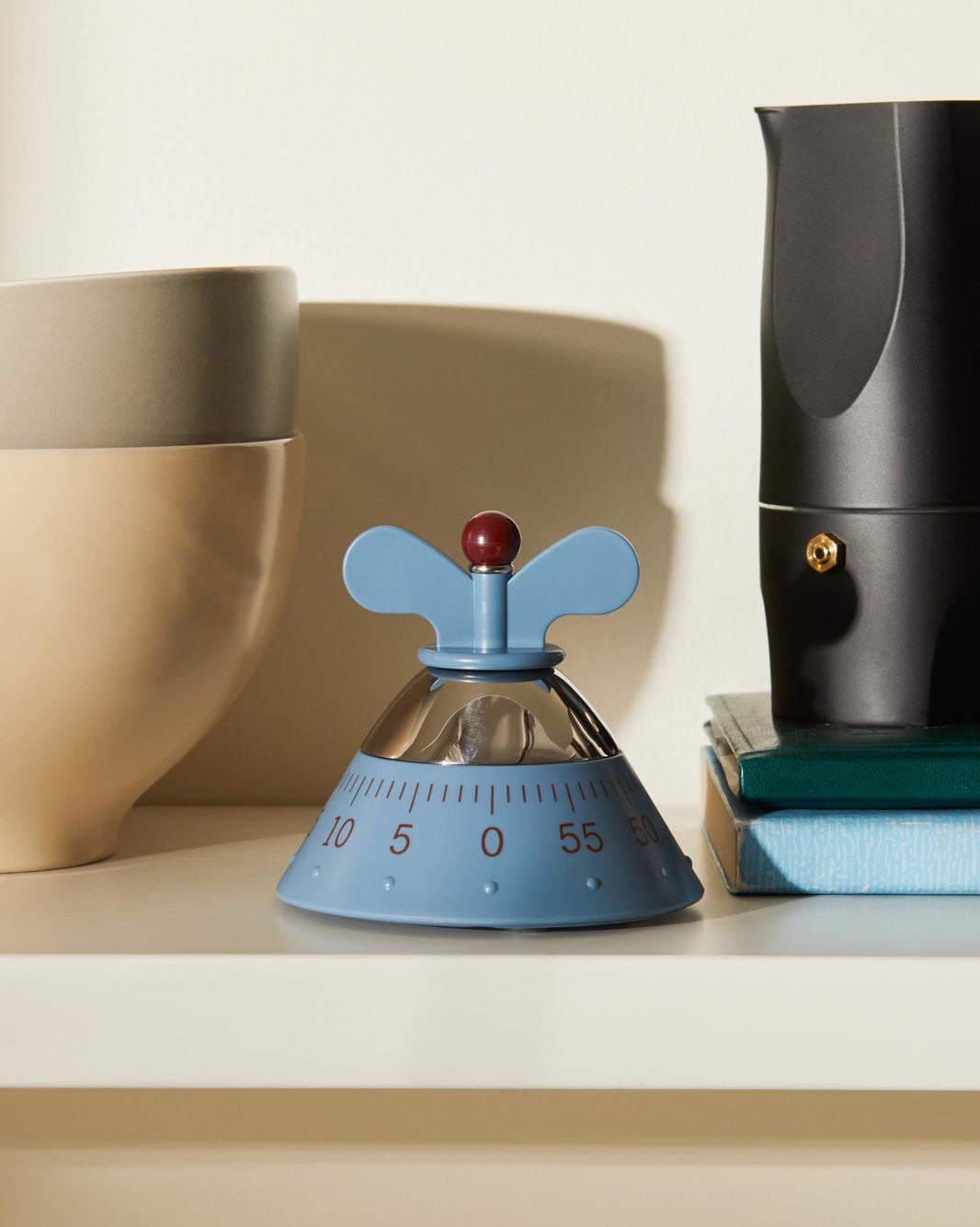 Bouilloire Alessi 9093 B - Acier Inox 18/10, Sifflet Oisillon, Induction - Design Michael Graves