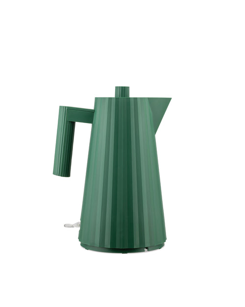 Plissé verde, cl 170 || 1.80 oz Hervidor eléctrico. Enchufe inglés Alessi