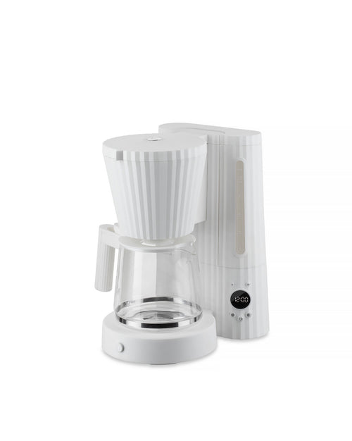 Plissé white Drip coffee maker. European plug. Alessi